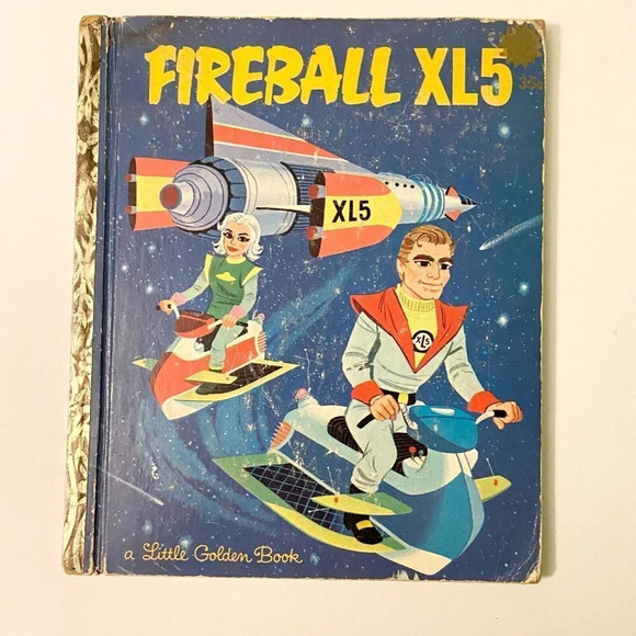 Vintage 1964 Fireball  XL5 Little Golden Book First Edition Barbara Shook - Picture 1 of 16